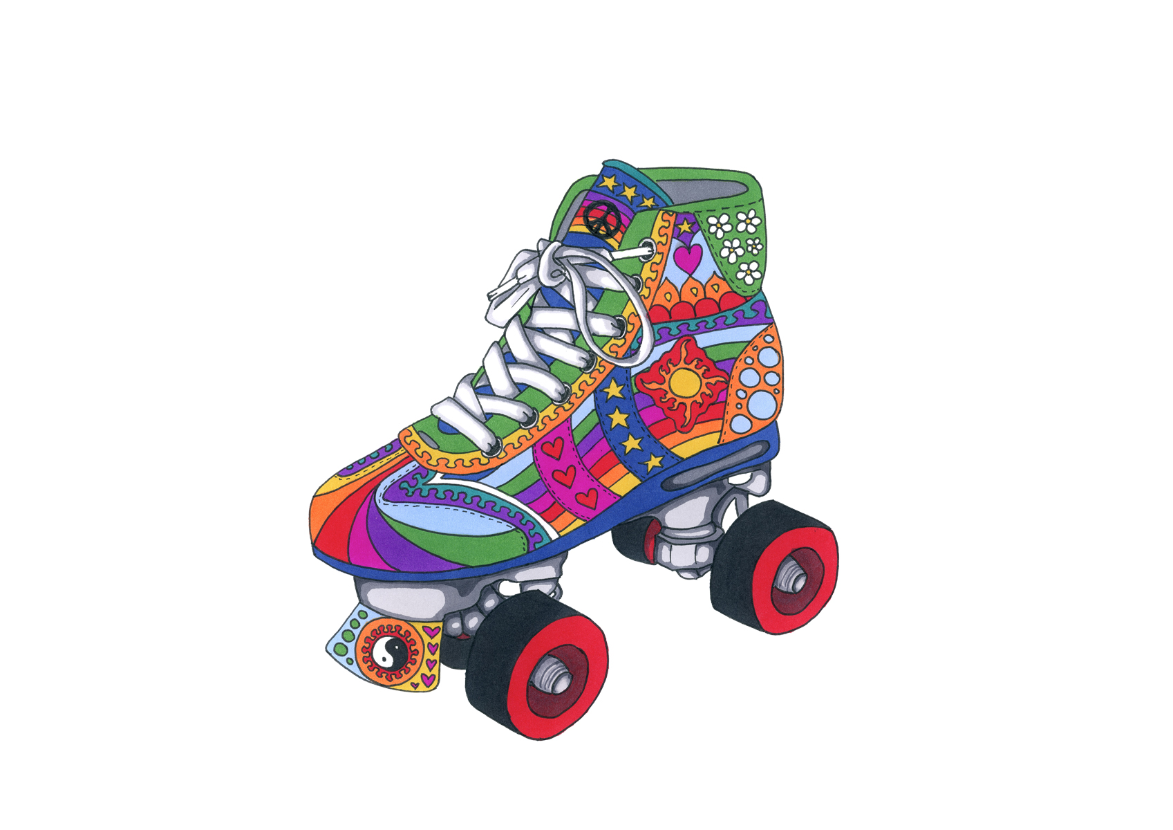 Roller Skate art print by Kellie Espie