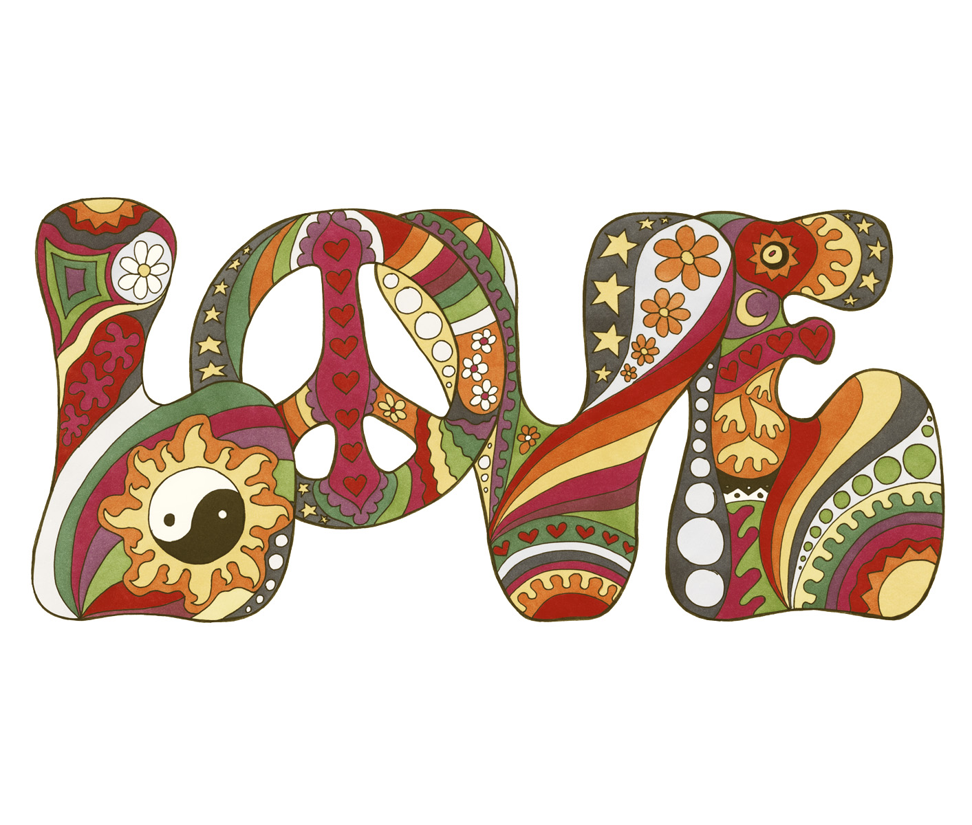 Love — Vintage art print by Kellie Espie