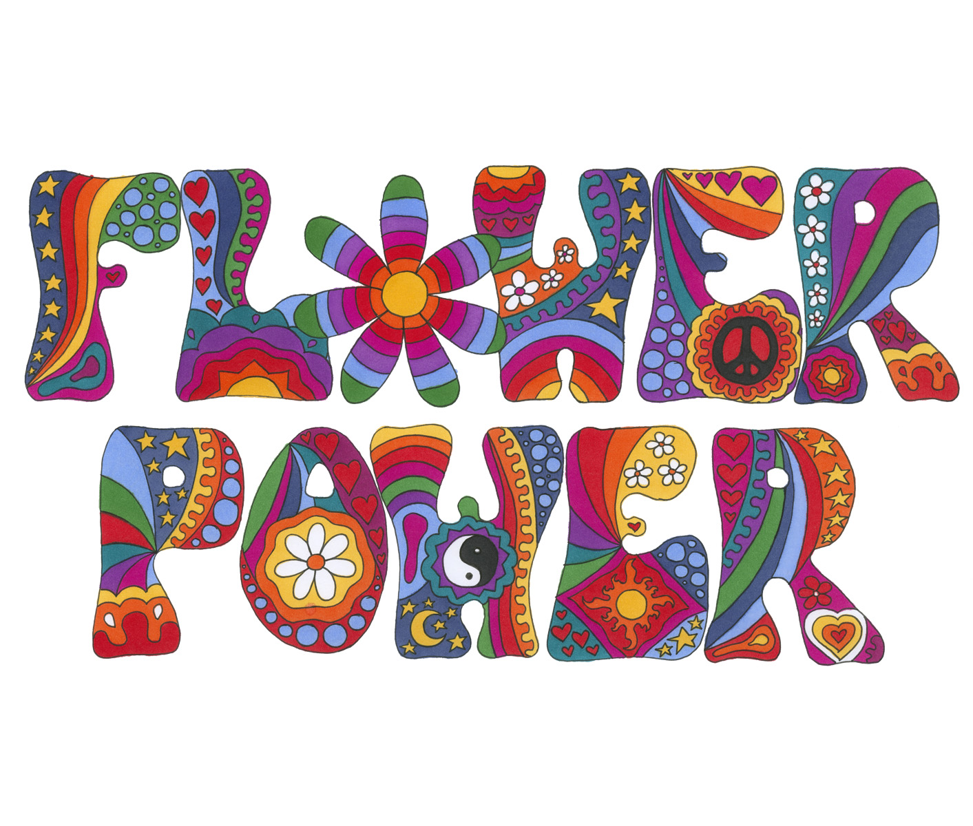 Flower Power art print by Kellie Espie