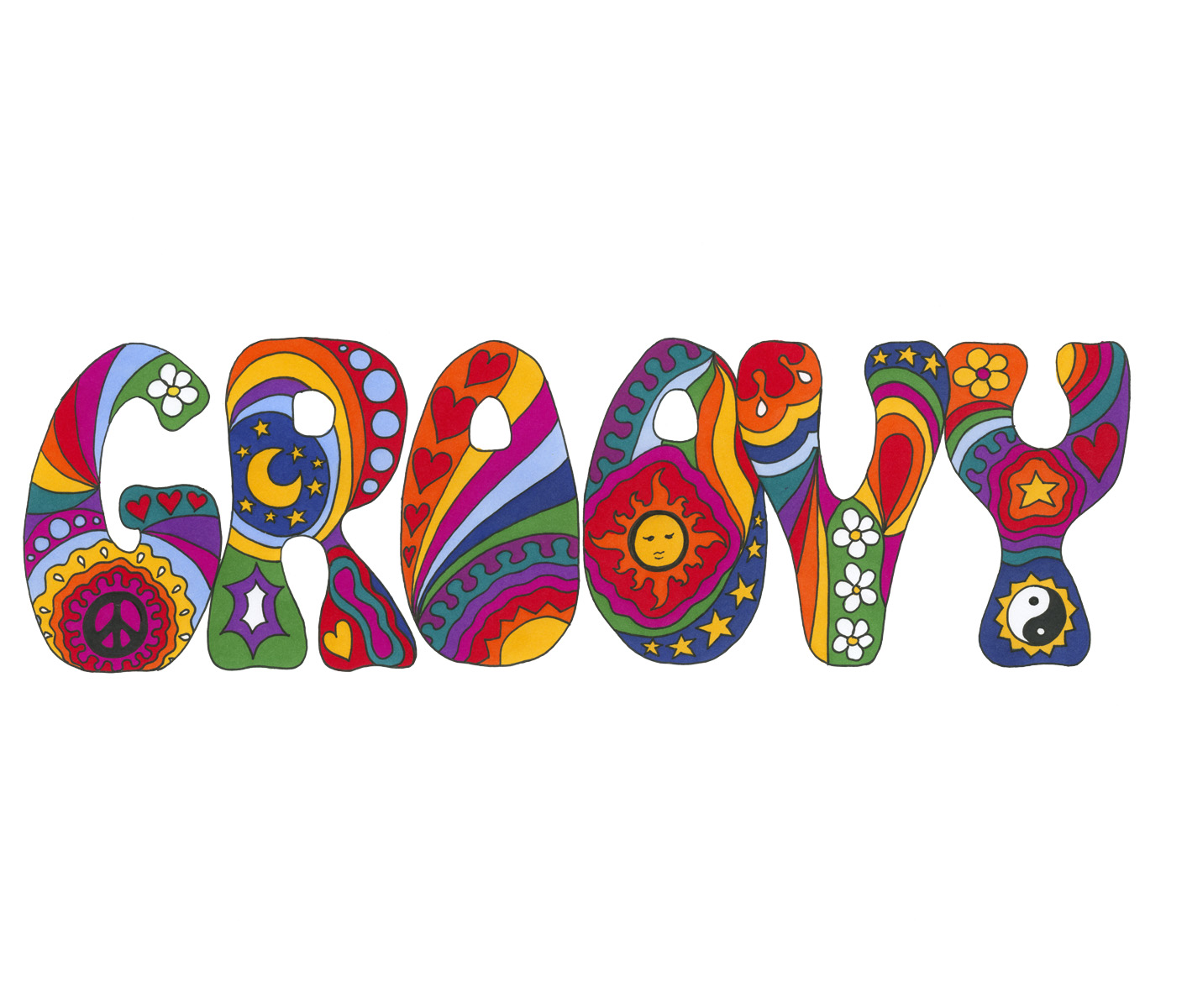 Groovy art print by Kellie Espie
