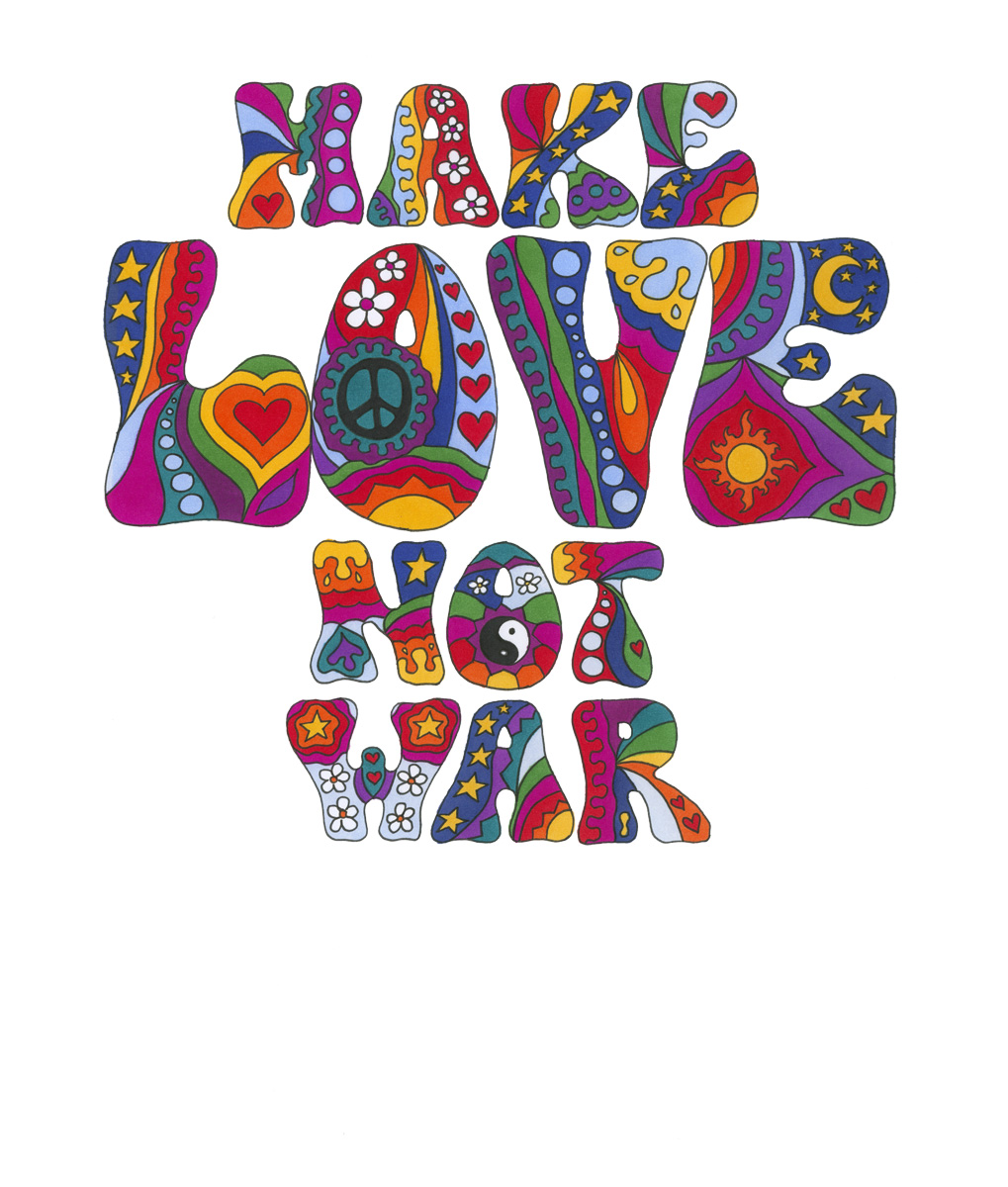 Make Love Not War art print by Kellie Espie