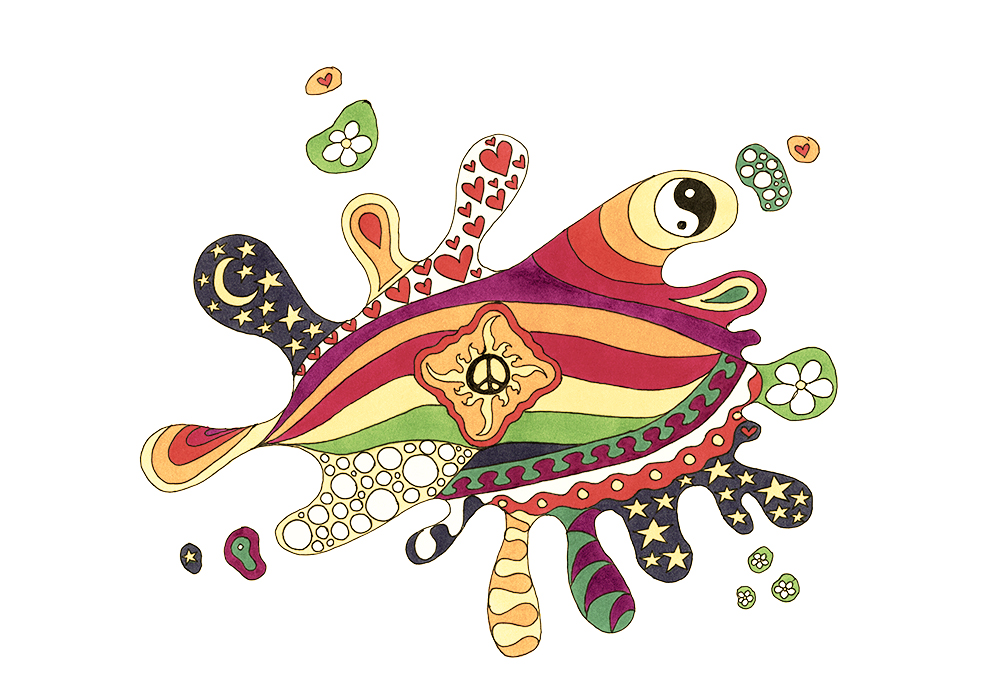 Splat — Vintage art print by Kellie Espie