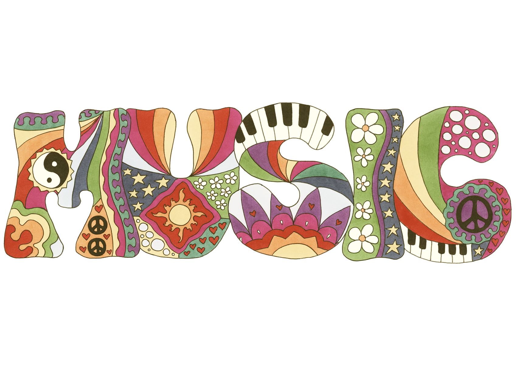 Music — Vintage art print by Kellie Espie
