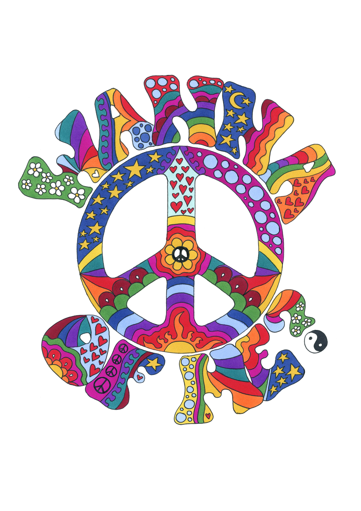 Peace of Me art print by Kellie Espie