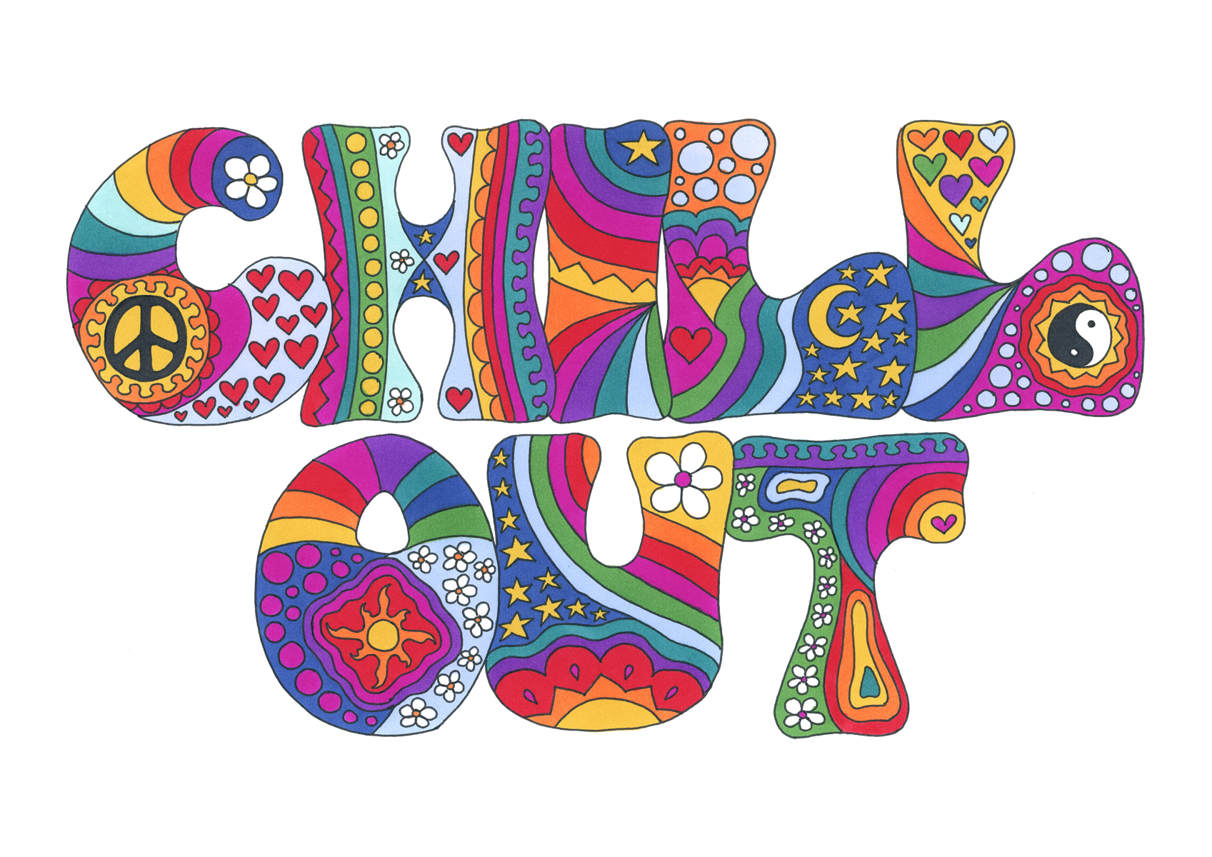 Chill Out art print by Kellie Espie