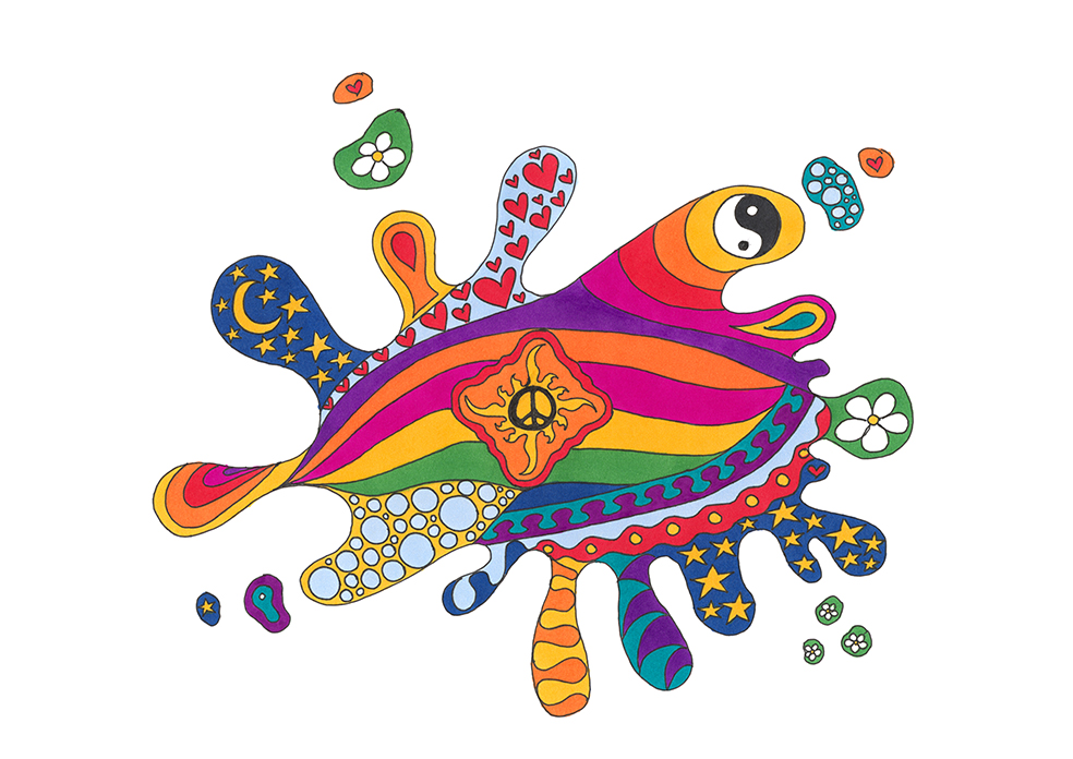 Splat art print by Kellie Espie