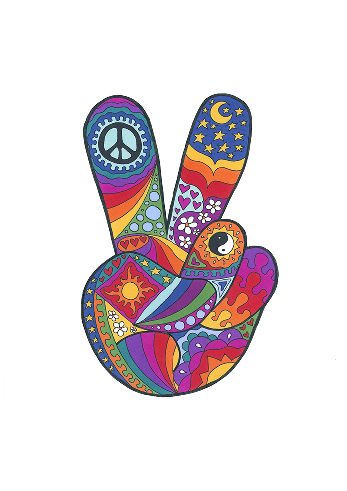 Peace Out art print by Kellie Espie